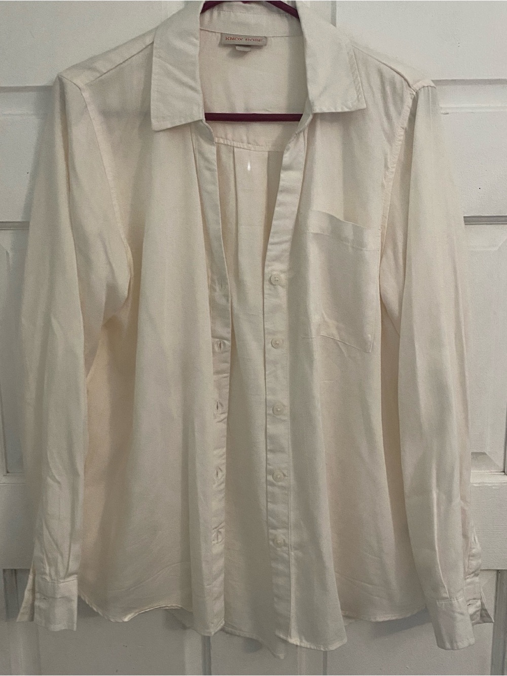 Knox Rose Cream Long Sleeve Button-Up Shirt